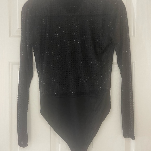 H&M Mesh Studded Turtleneck Bodysuit - Picture 7 of 7